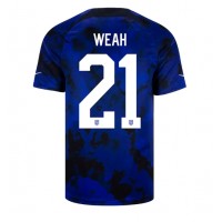 forente stater Timothy Weah #21 Fotballklær Bortedrakt VM 2022 Kortermet